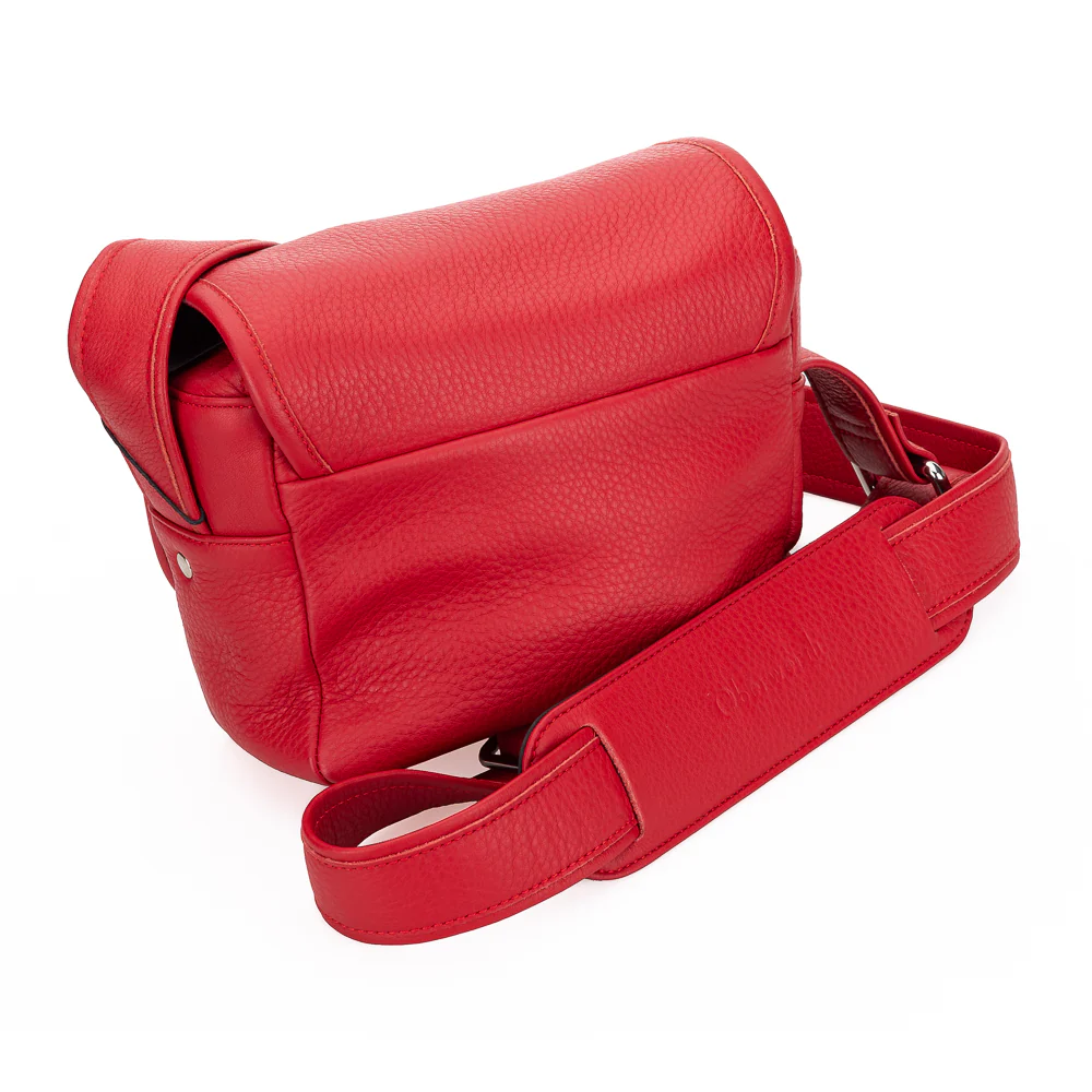 Used Oberwerth ‘Phil’ Leather Camera Bag (Fire Red) - Image 3
